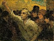 Honore  Daumier Two Uprising